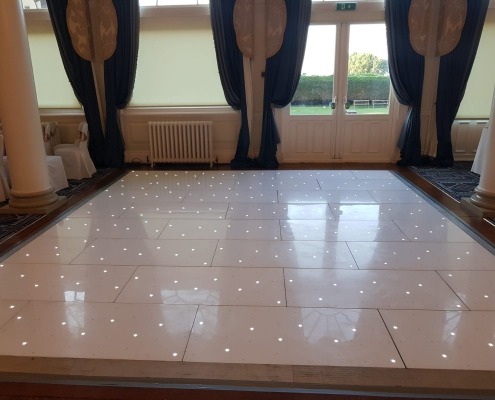 queens hotel southsea white led dancefloor