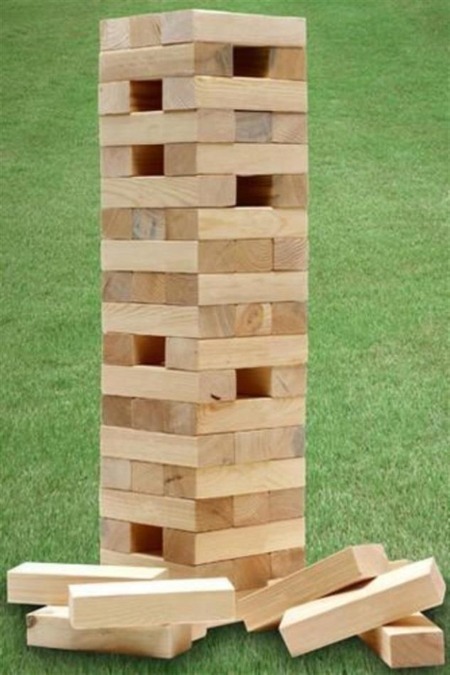 Giant 5 Block Outdoor Wooden Jenga