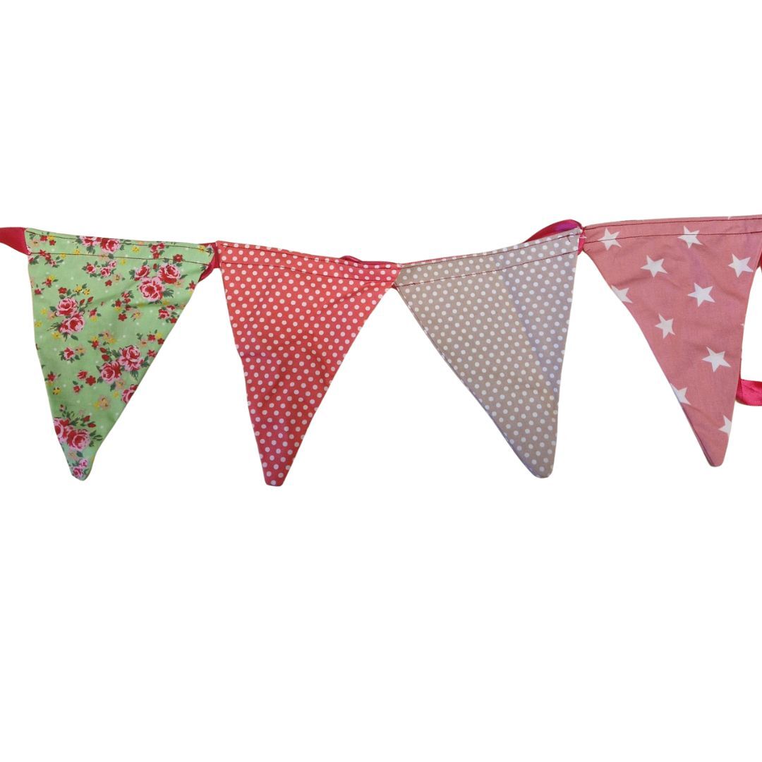 26m Pink Ribbon Double Sided Bunting