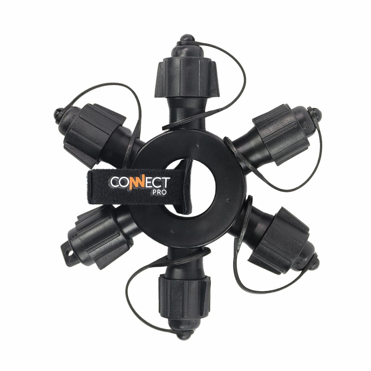 ConnectPro® 5 Port Ring Connector, Connectable, Black