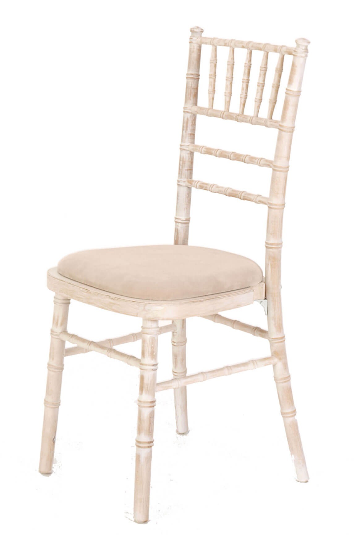 Limewash Chiavari Banqueting Chair and Seat pad
